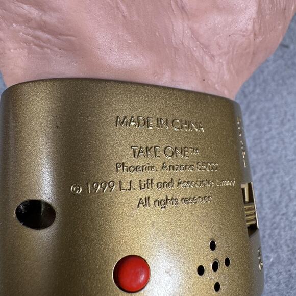 Vintage 1999 Take One Animated Moving Hand Prop Halloween Decor L.J. Liff 9" Toy - Picture 8 of 12